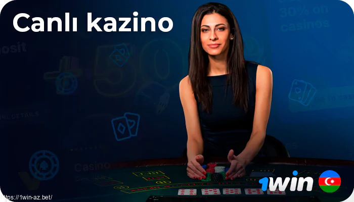 1win AZ-da Canlı Casino - Blackjack, Poker və s