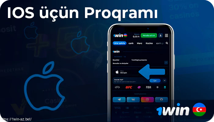 iOS üçün 1win Proqramı Yükləyin və quraşdırın